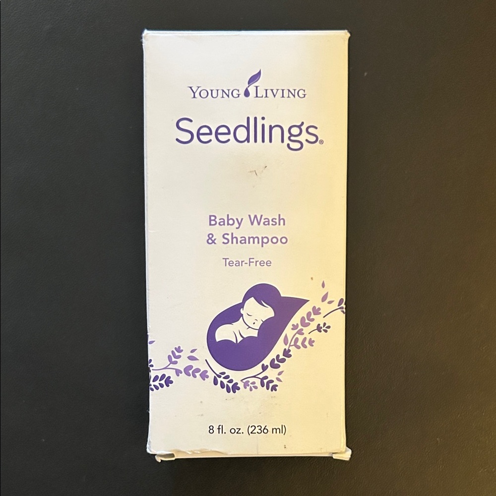 Young Living Seedlings Baby Wash & Shampoo - White and Purple